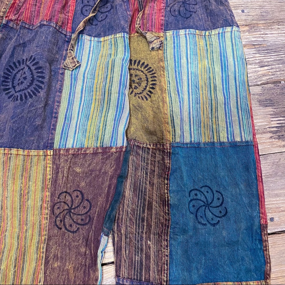 Boho Hippie patchwork pants - Picture 5 of 6